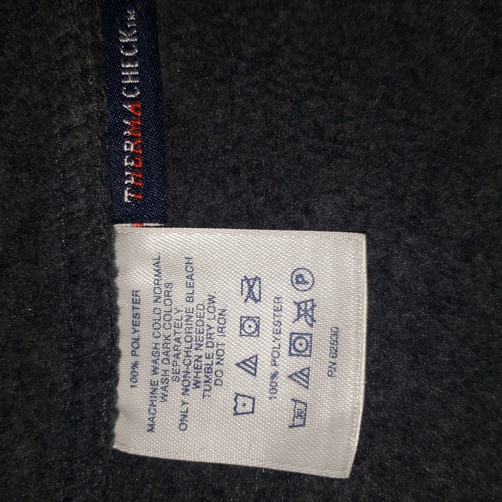 Lands End Fleece Zippered Vest 38-40 Gray - Picture 4 of 8